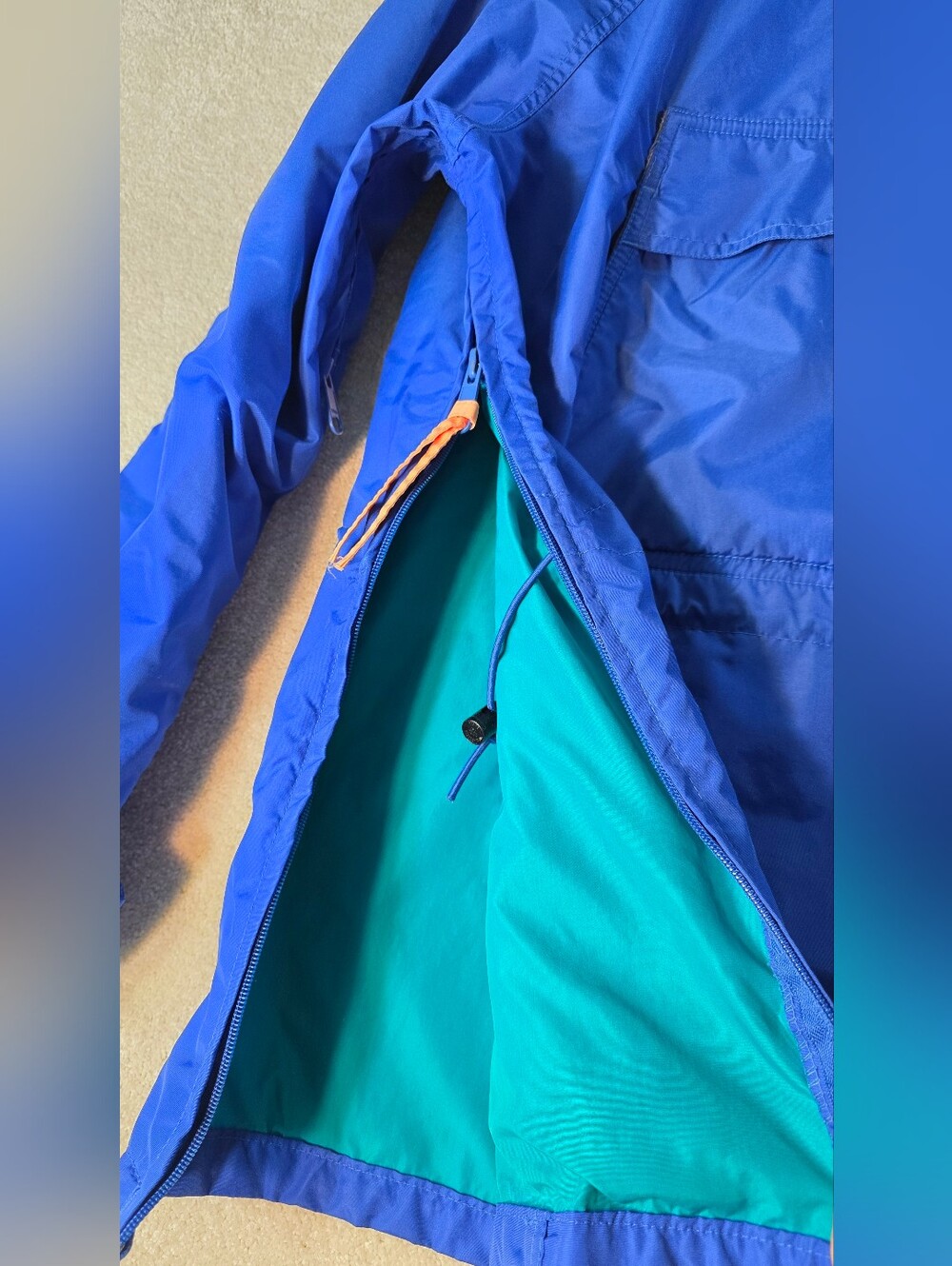 Vintage 90's Columbia Adirondack Windbreaker Blue Pullover Gorpcore Mens M - Picture 6 of 16